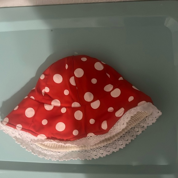 The hat is mushroom print - Picture 1 of 1